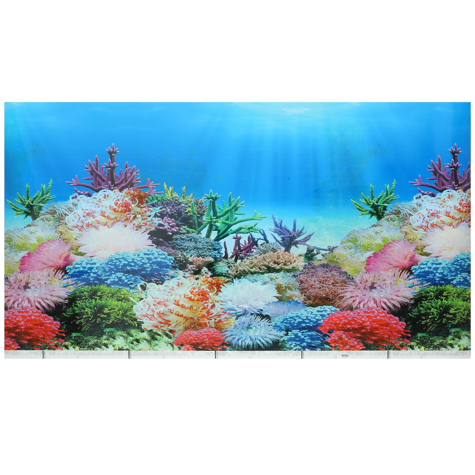 Fish Tank Paper Clings Aquarium Glass Stickers Decor Ornament Backdrop