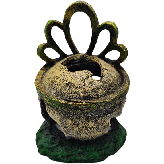 Fish Tank Resin Skull Ornament, Fish Hideout Cave for Reptiles