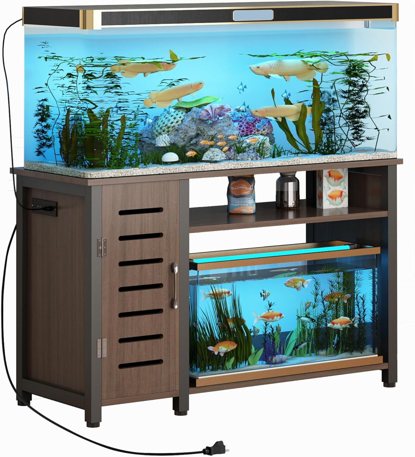 Double aquarium stand hotsell