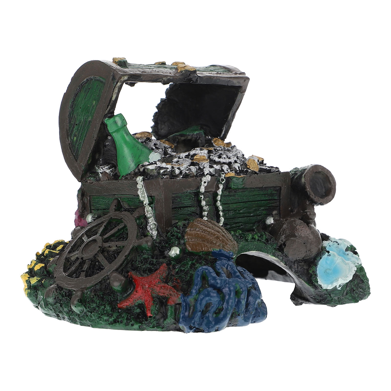 Fish Tank Treasure Chest Decoration Delicate Aquarium Decorative