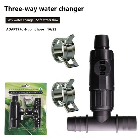Fish Tank Water Changer, Aquarium Water Changer, 2 Size Options, 3 Way Valve Water Exchanger for External Filter Barrel, Not Leave Lightly, Strong Resilience