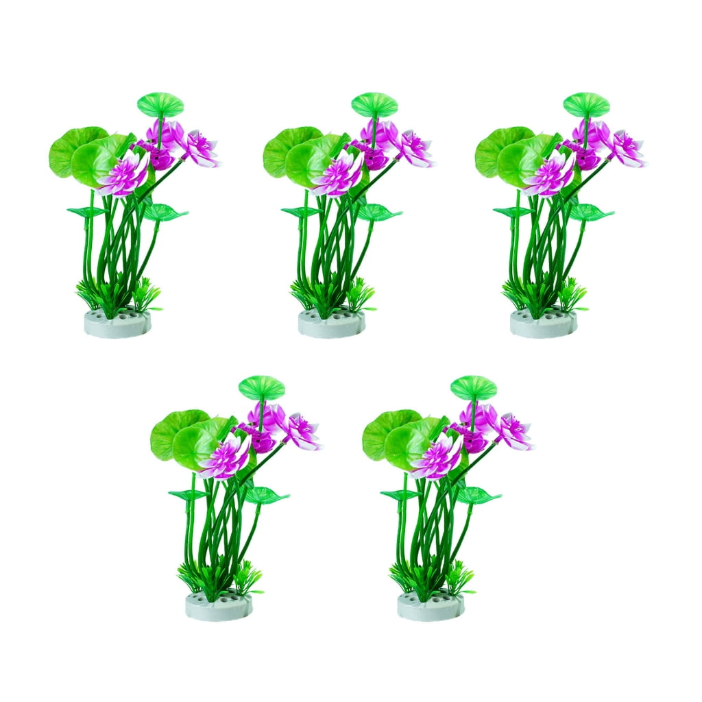 Fish Tanks Artificial Lotuses Simulation Landscape Large Plant FishTank Landscaping Fish Tanks Plant