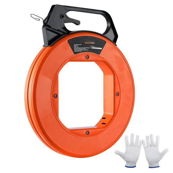 Fish Tape  240-foot 1/8-inch Steel Wire Puller With Optimized Housing And Handle Easy-to-use Cable Tool Flexible Fishing Tools For Walls Electrical Conduit Non-conductive