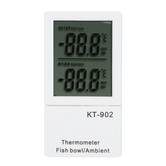 Fish Thermometer, Temperature Meter, Paste Install High Accuracy Digital For Fish Fish Pet Supply Aquarium Temperature Display
