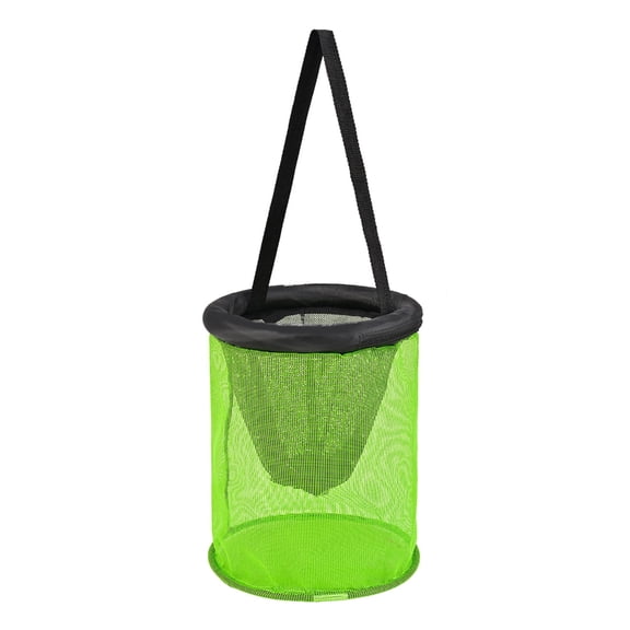Fish Trap Nylon Storage Cage for Keep Minnows Live Fish Portable Bucket Floating Fishing Basket Foldable
