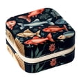 thumbnail image 1 of Fish Travel Portable Jewelry Organizer: Square Jewelry Box Storage Case and Display for Rings, Earrings, Necklaces, Bracelets, and More - Suitable for Girls and Women, 1 of 6