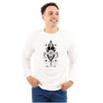 thumbnail image 1 of Fish Triangle Compass Spirit Animal Long Sleeve TShirt Men Women Brisco Brands M, 1 of 6