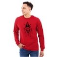 thumbnail image 1 of Fish Triangle Compass Spirit Animal Plus Size Long Sleeve Graphic Tee Shirt Brisco Brands 2X, 1 of 5