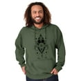 thumbnail image 1 of Fish Triangle Compass Spirit Animal Unisex Plus Fleece Graphic Hoodie Brisco Brands 4X, 1 of 5