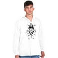 thumbnail image 1 of Fish Triangle Compass Spirit Animal Zip Up Hoodie Men's Women's Brisco Brands X, 1 of 6