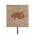 thumbnail image 1 of Fish - Tropical Fish Burlap and Brown Leash Or Key Holder, 1 of 1