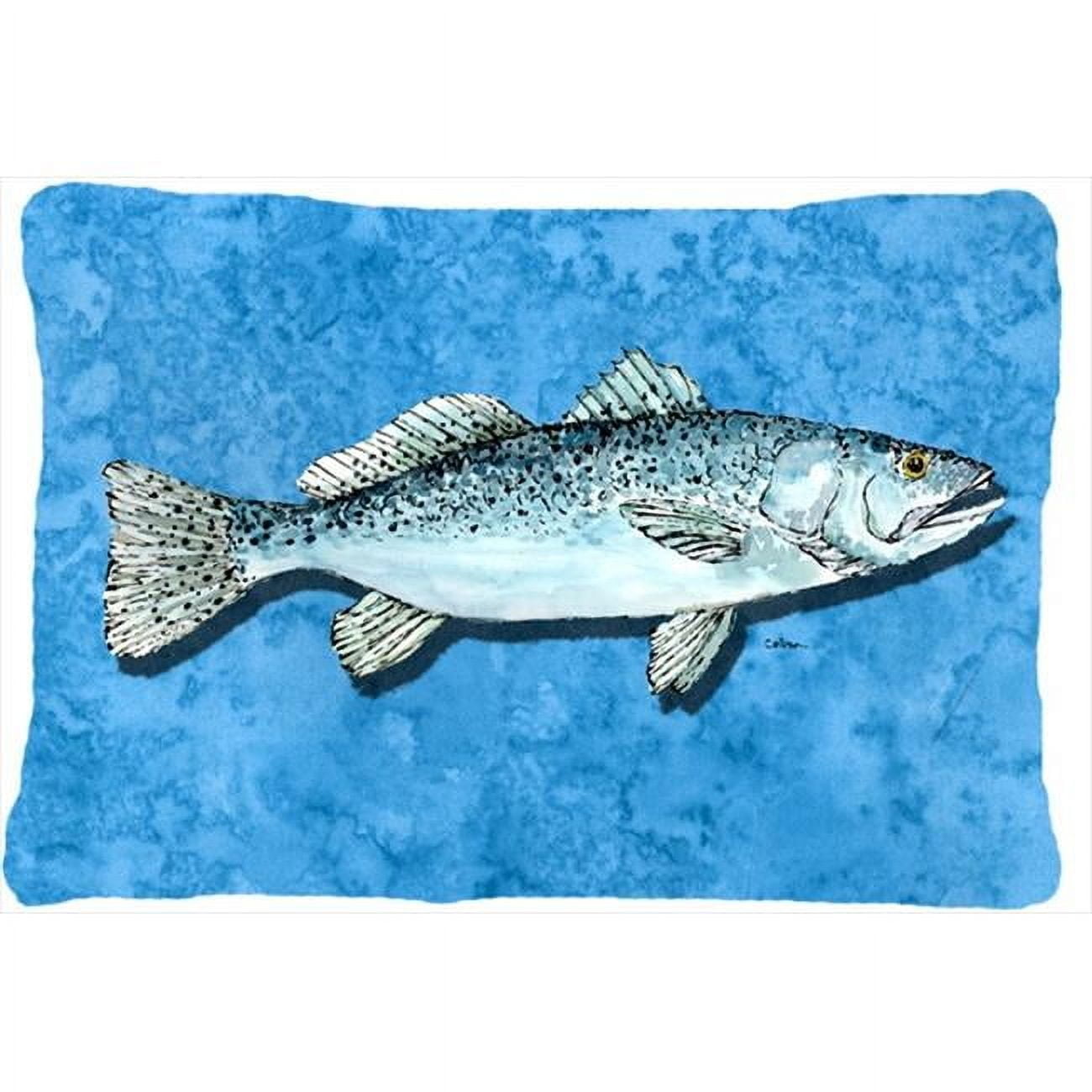 Fish - Trout Indoor & Outdoor Decorative Fabric Pillow