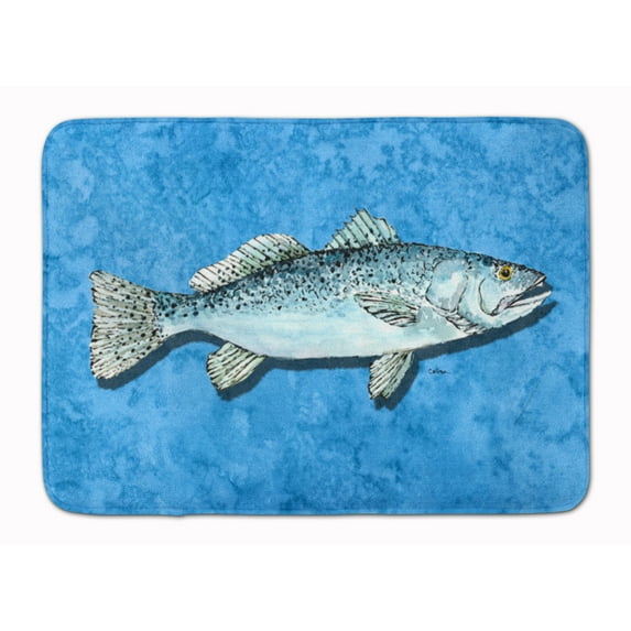 Fish - Trout Machine Washable Memory Foam Mat