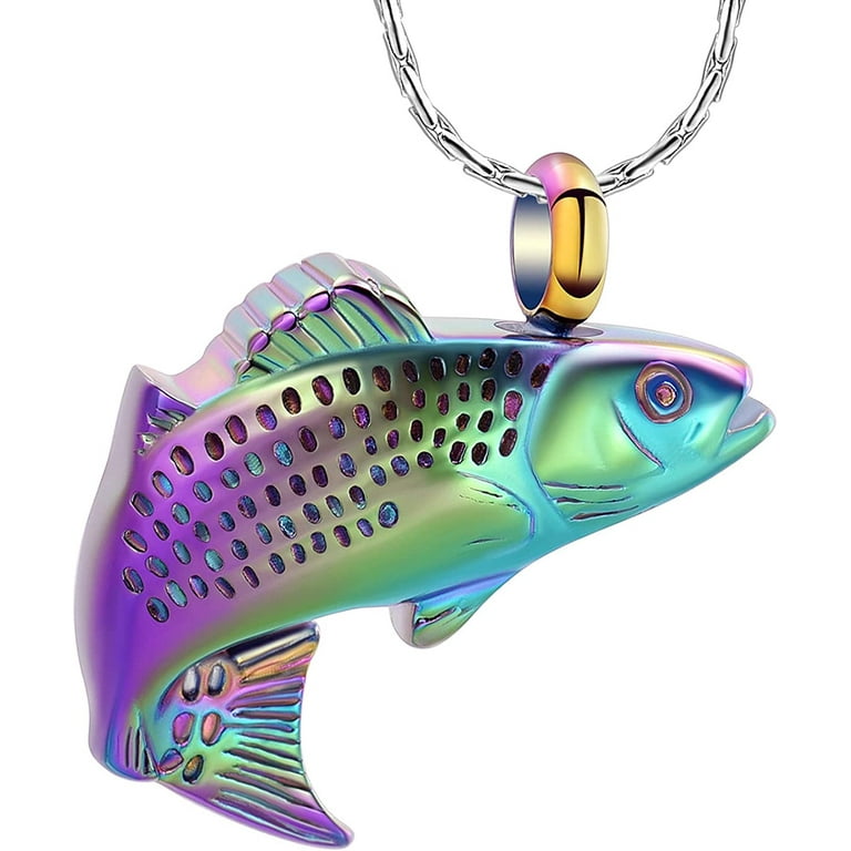 Fishing online urn necklace
