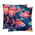 thumbnail image 1 of Fish Velvet Throw Pillow Covers Set with Unique Patterns - 16x16, 18x18, 20x20 Inches - 2 Throw Pillow Inserts & Covers for Any Occasion, 1 of 6