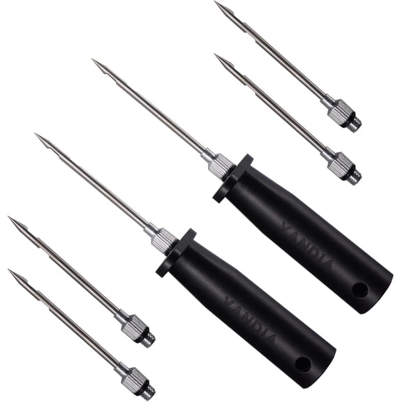 Fish Venting Tool ABS Handle 3 Replaceable Stainless Steel Needles(Two Sets of)