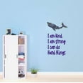 thumbnail image 1 of Fish Wall Decal I am Kind I am Strong You can do Hard Things Quote Vinyl Wall Art Adorable Quote Bedroom Decoration - Size: 18 In X 30 In, 1 of 5