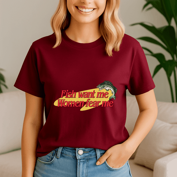 Fish Want Me Women Fear Me Shirt, Meme Tee, Trending Tshirt, Funny Friend Gift, Quote