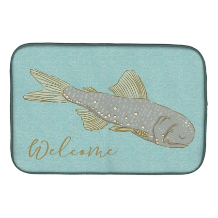 Fish Welcome Dish Drying Mat