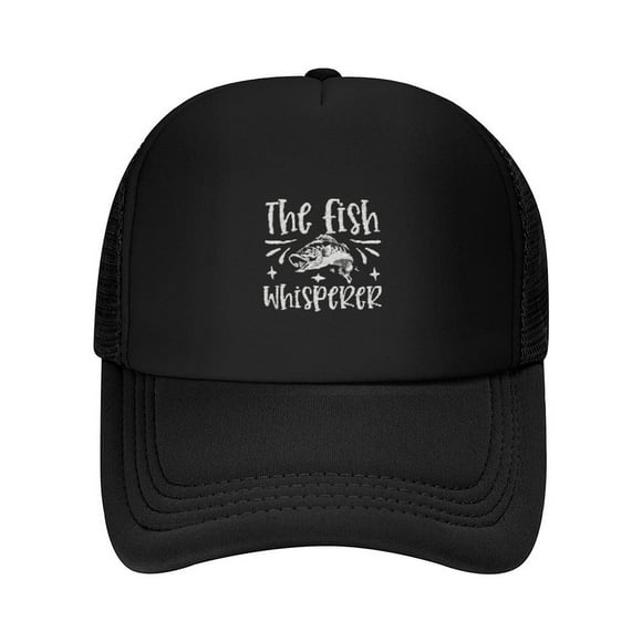 Fish Whisperer Distressed Dad Hat Print Summer Mesh Baseball Cap for Men,Made In USA,Adjustable Breathable Caps Women Men's Hat Casual Trucker Hat