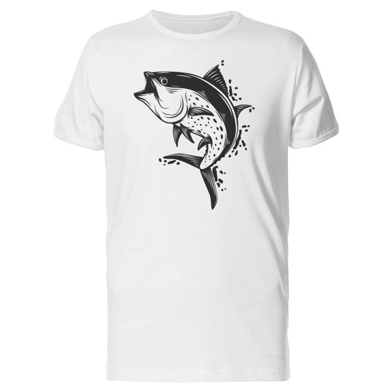 Fish White And Black Tee Men's -Image by Shutterstock