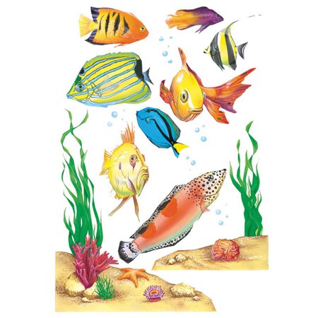 Fish Window Clings, 1 Sheet | Bundle of 10 Packs