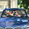 thumbnail image 1 of Fish and Lotus Leaves Automotive Front Car Windshield Sun Shade Reflector Foldable for Front Fit for Cars Truck SUVs, 1 of 8