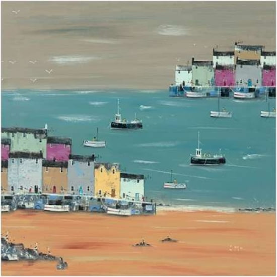 Fish and Ships Canvas Art - Lee McCarthy (24 x 24)