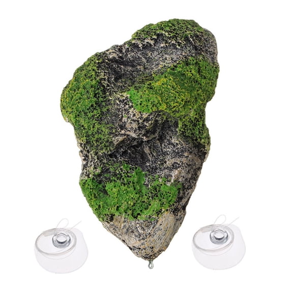 Fish for Rocks Floating Moss Stone with Suckers Aquarium Fish for Stones Decoration Artificial Thre
