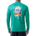 thumbnail image 1 of Fish n Vibe Men's Long Sleeve Sun Protection Performance Fishing Tee, 1 of 9