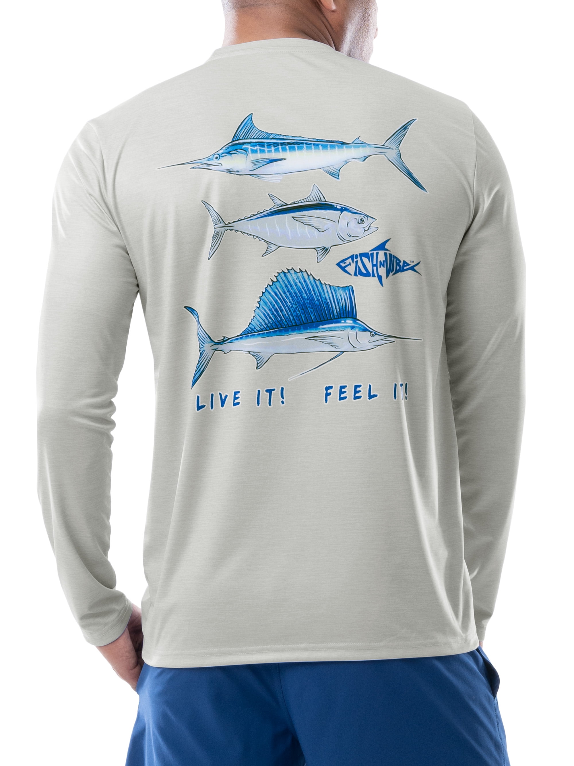 Marlin Blue Camo SPF Fishing Shirt - Sale, S, fishing long sleeve ...