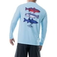 thumbnail image 1 of Fish n Vibe Men's Long Sleeve Sun Protection Performance Fishing Tee, 1 of 9