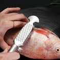 thumbnail image 1 of Fish Scaler, 2025 New Fish Scales Scraping Tool, Multifunction Stainless Steel Fish Descaler Tool, Fish Scale Remover, Fish Scraper Fish Cleaner Tool for Fish Scaling Cleaning, 1 of 8