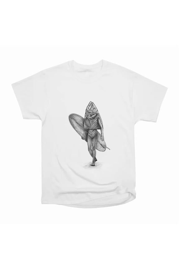 Fish surf T-Shirt Tee Gift For Him Merch For Her Apparel For Friend