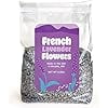 FishSki Provisions French Lavender Buds, Natural Dried Lavender Flowers, Ultra Blue Grade, High-Altitude Grown, Aromatic Lavender for Crafts, Sachets & Home Fragrance, 8 oz (1/2 lb)