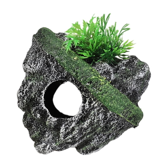 FishTank Shrimp Breeding Cave Floating Stone Ornament for Aquariums Terrarium Landscaping Shelter