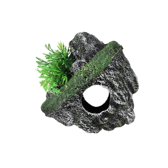 FishTank Shrimp Breeding Cave Floating Stone Ornament for Aquariums Terrarium Landscaping Shelter
