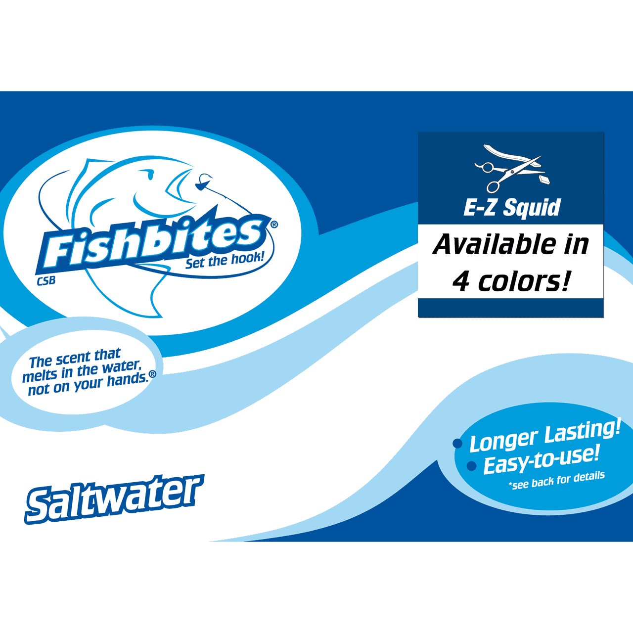 Fishbites EZ Squid Strip Bait Pink/ Green 2 Pack, 151
