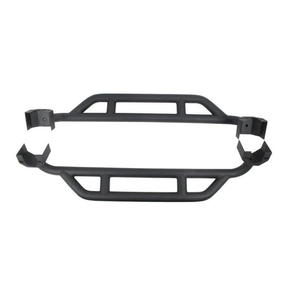 Fishbone Offroad 07-18 Jeep JK 2 Door Wrangler JK Steel Rock Sliders - Blk Textured Powdercoat