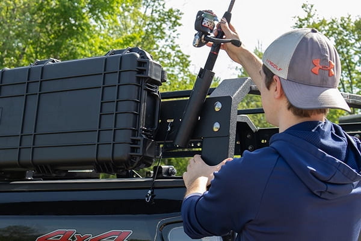 Fishbone Offroad 20+ Jeep Gladiator Bed Rack Full Tackle Rack - Black ...