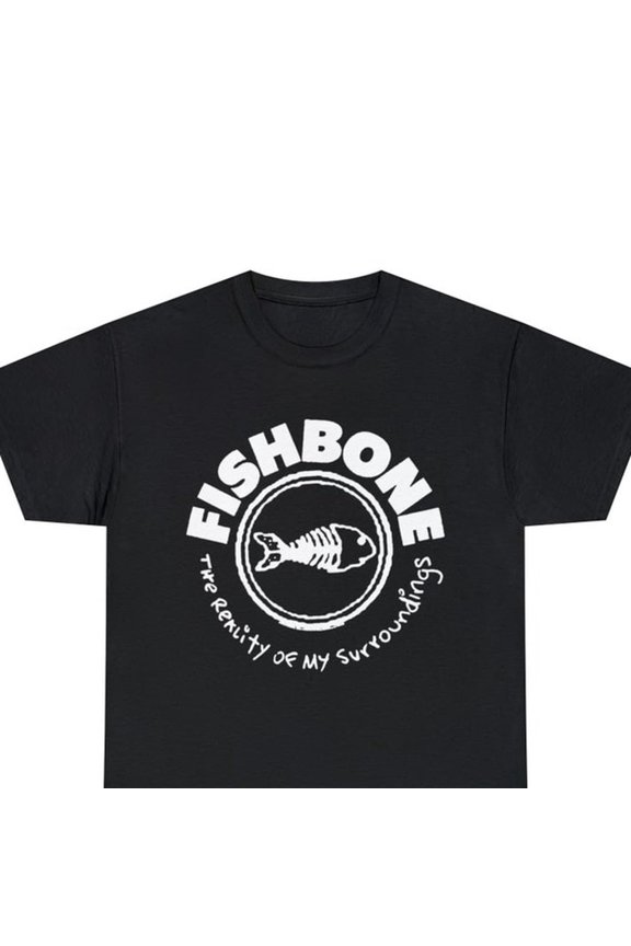 Fishbone Shirt classic vintage Fishbone T-shirt America Rock Music Band Ska Punk , Unisex Heavy Cotton Tee