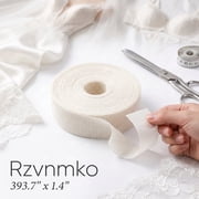 Fishbone Tape for Sewing 1.4 in x 11 Yards Banroll Tape for Sewing Narrow Hem Sewing Accessories Rolled Hem Tape for Chiffon or Delicate Fabrics Fishbone Boning Lining Seam Guide