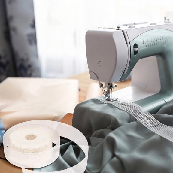 Fishbone Tape for Sewing 1.4 in x 11 Yards Banroll Tape for Sewing Narrow Hem Sewing Accessories Rolled Hem Tape for Chiffon or Delicate Fabrics Fishbone Boning Lining Seam Guide