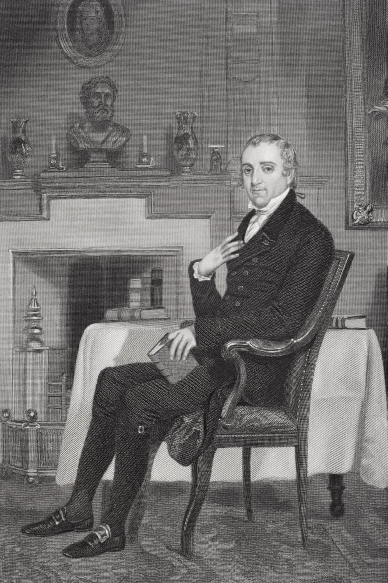 Fisher Ames 1758-1808 American Essayist Lawyer And Federalist Politician From Painting By Alonzo Chappel Canvas Art - Ken Welsh Design Pics (22 x 34)