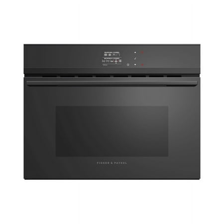 Fisher & Paykel - Minimal 23.5" Built-In Single Electric Convection Wall Oven - Black