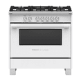thumbnail image 1 of OR36SCG4W1 36" Classic Series Freestanding Gas Range with 4.7 cu. ft. Capacity  AeroTech Convection  and 2 Racks  in White, 1 of 5