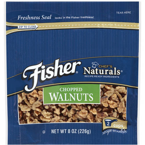 Fisher Chef's Naturals Chopped Walnuts, 8 oz