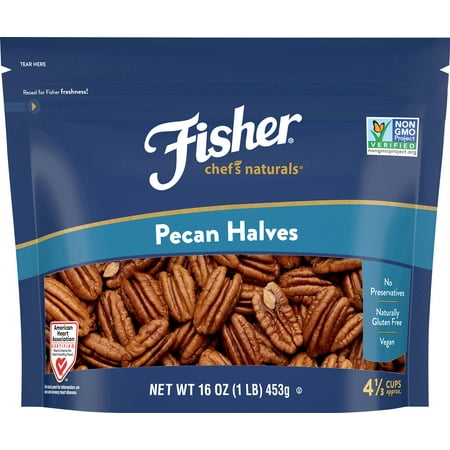 Fisher Chef’s Naturals Pecan Halves 16 oz. Bag