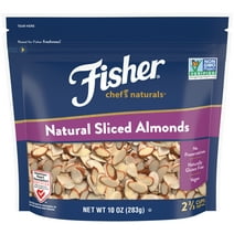 Fisher Chef's Naturals Gluten Free, No Preservatives, Non-GMO Sliced Almonds, 10 oz Bag