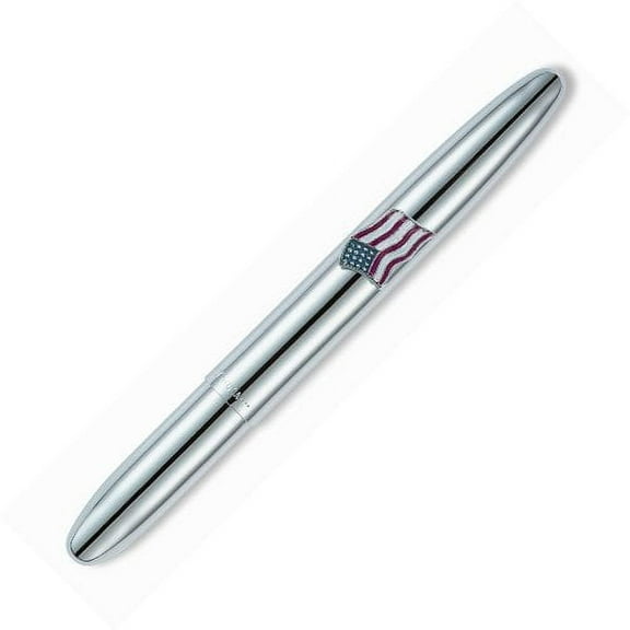 Fisher Chrome Bullet Pen w/ American Flag
